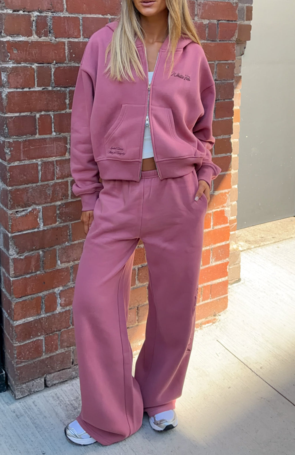 Studio 17 Willa Boxy Zip Front Hoodie Dusty Plum
