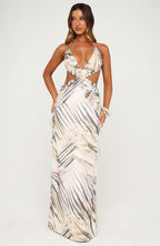 Mariposa Maxi Dress Stonewash