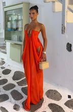 Sol Rio Maxi Dress Flame
