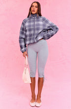 The Social Club Bianca Capri Pants Grey Marle