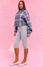 The Social Club Bianca Capri Pants Grey Marle