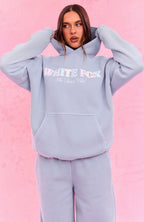 The Social Club Elena Oversized Hoodie Dusty Blue