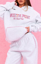 The Social Club Elena Oversized Hoodie Grey Marle
