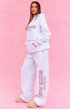 The Social Club Elena Oversized Hoodie Grey Marle