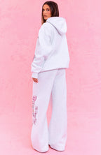 The Social Club Elena Oversized Hoodie Grey Marle