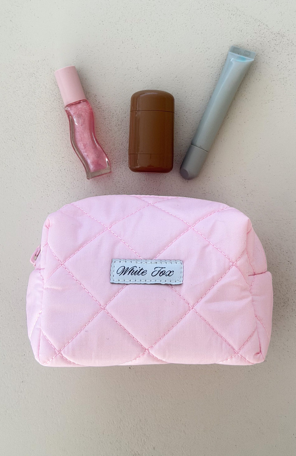 The Social Club Gabrielle 2 Pack Cosmetic Case Blue Plaid/Pink