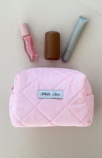 The Social Club Gabrielle 2 Pack Cosmetic Case Blue Plaid/Pink