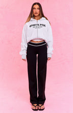 The Social Club Hayley Straight Leg Pants Black