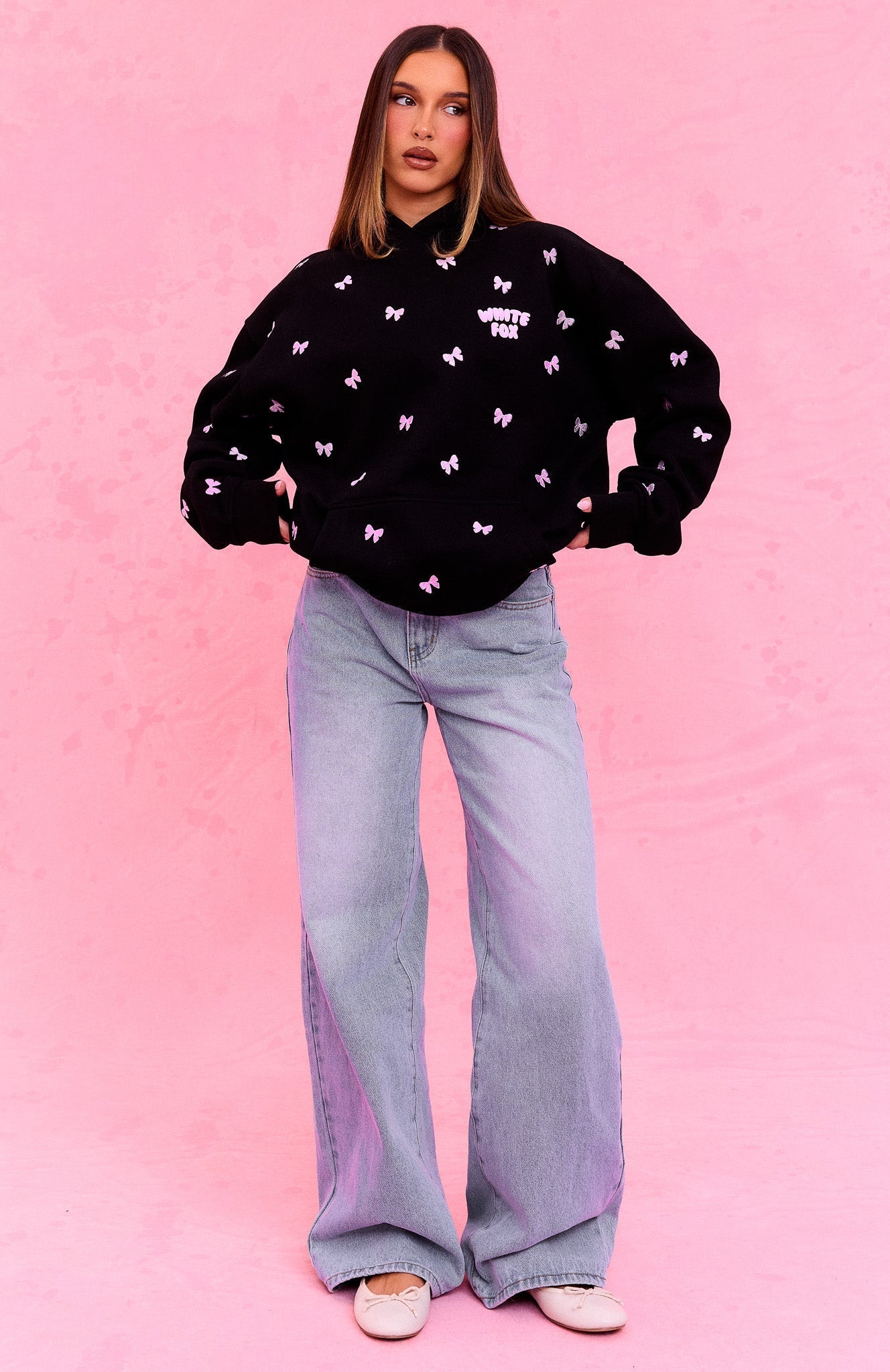 The Social Club Lottie Oversized Hoodie Black