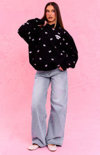 The Social Club Lottie Oversized Hoodie Black