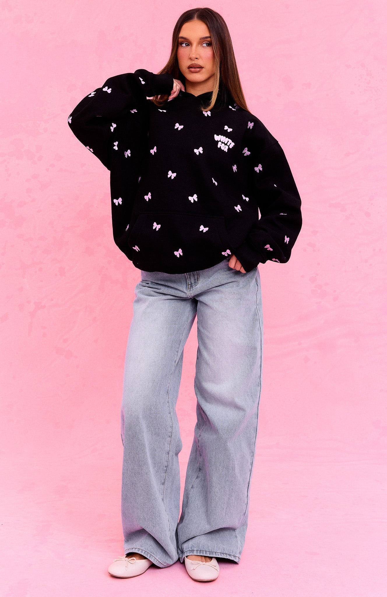 The Social Club Lottie Oversized Hoodie Black