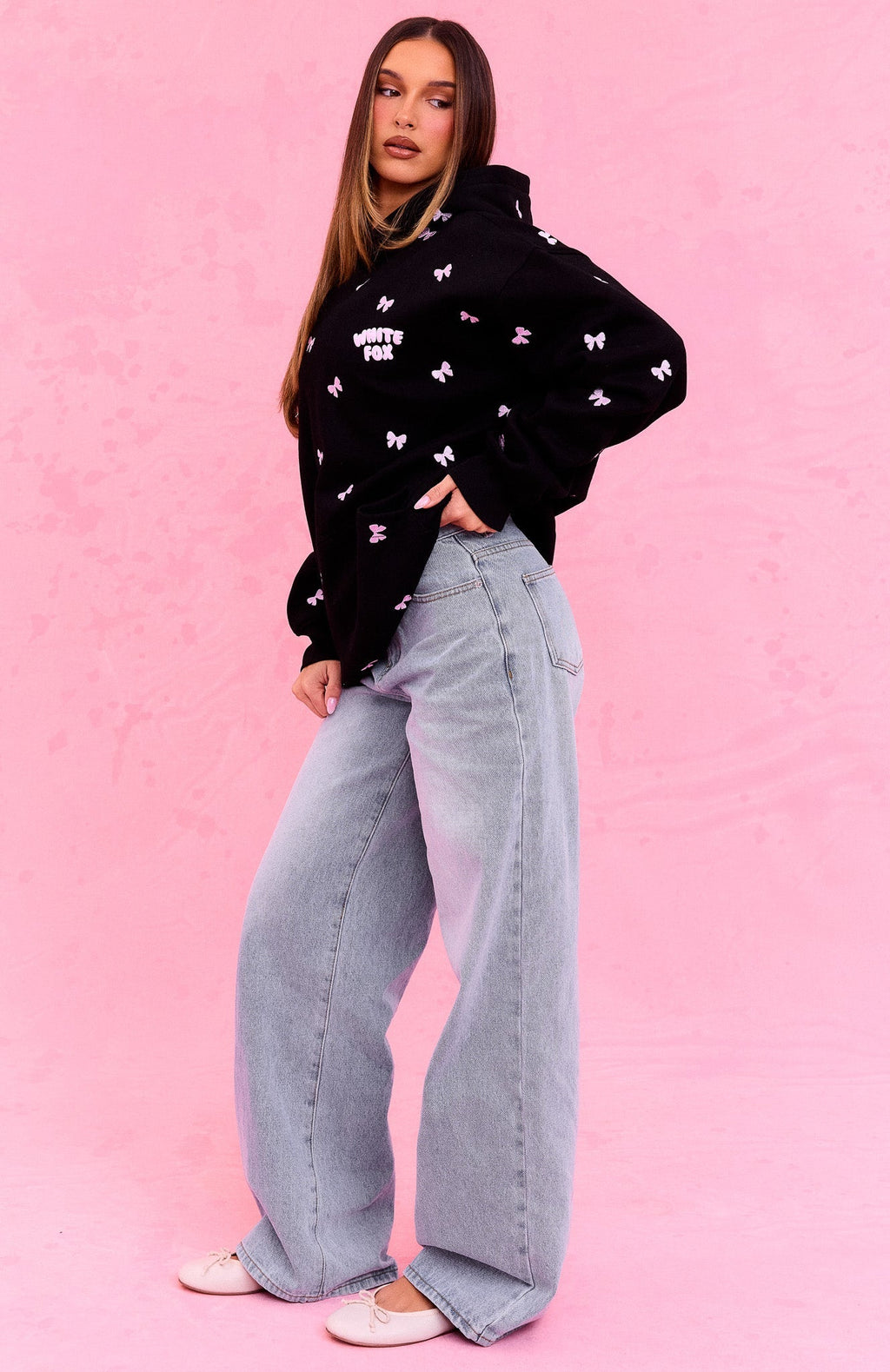 The Social Club Lottie Oversized Hoodie Black