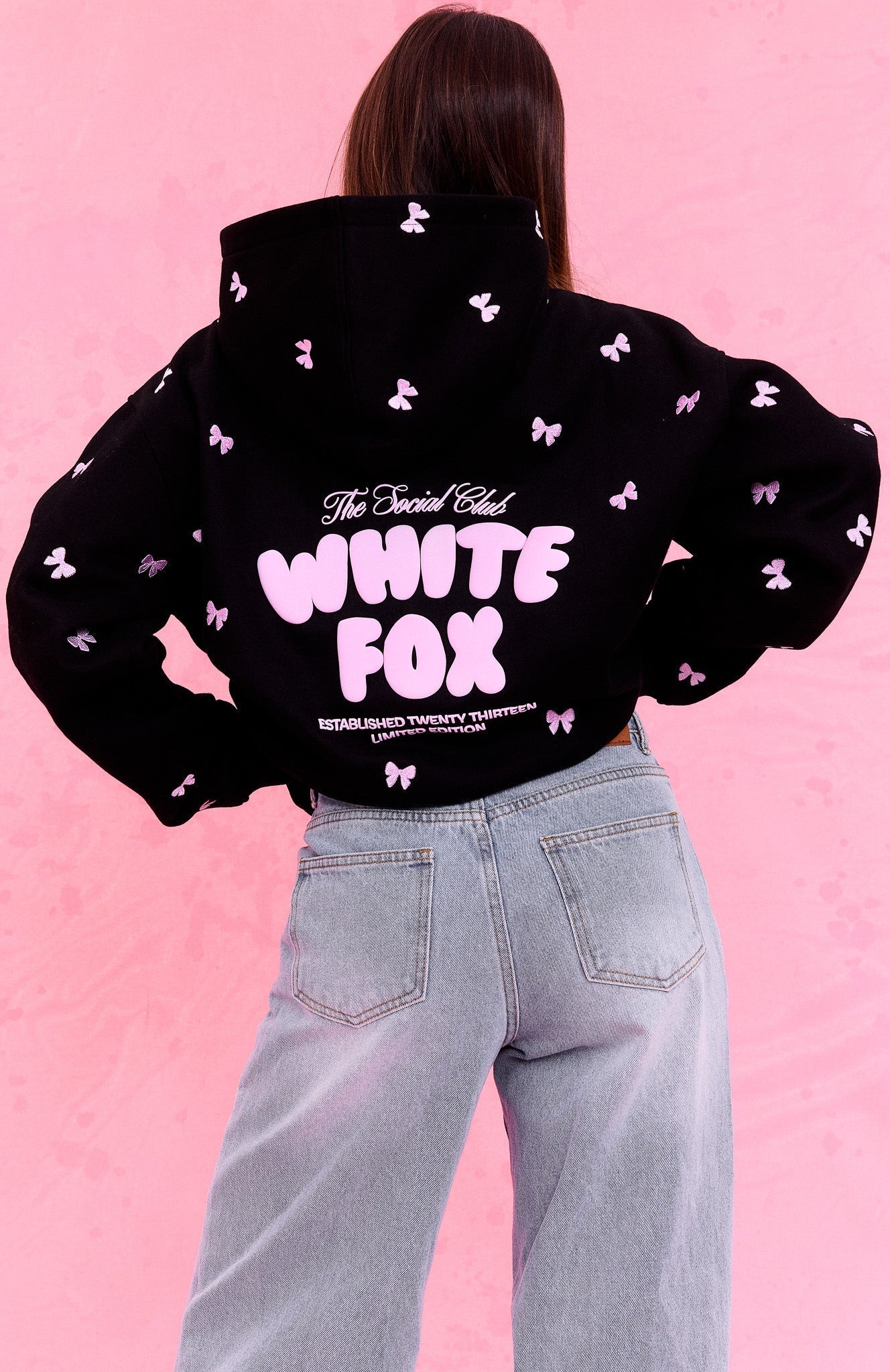 The Social Club Lottie Oversized Hoodie Black