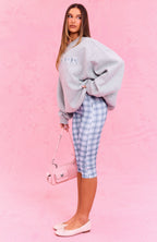 The Social Club Mirabelle Oversized Drop Shoulder Sweater Dark Grey Marle