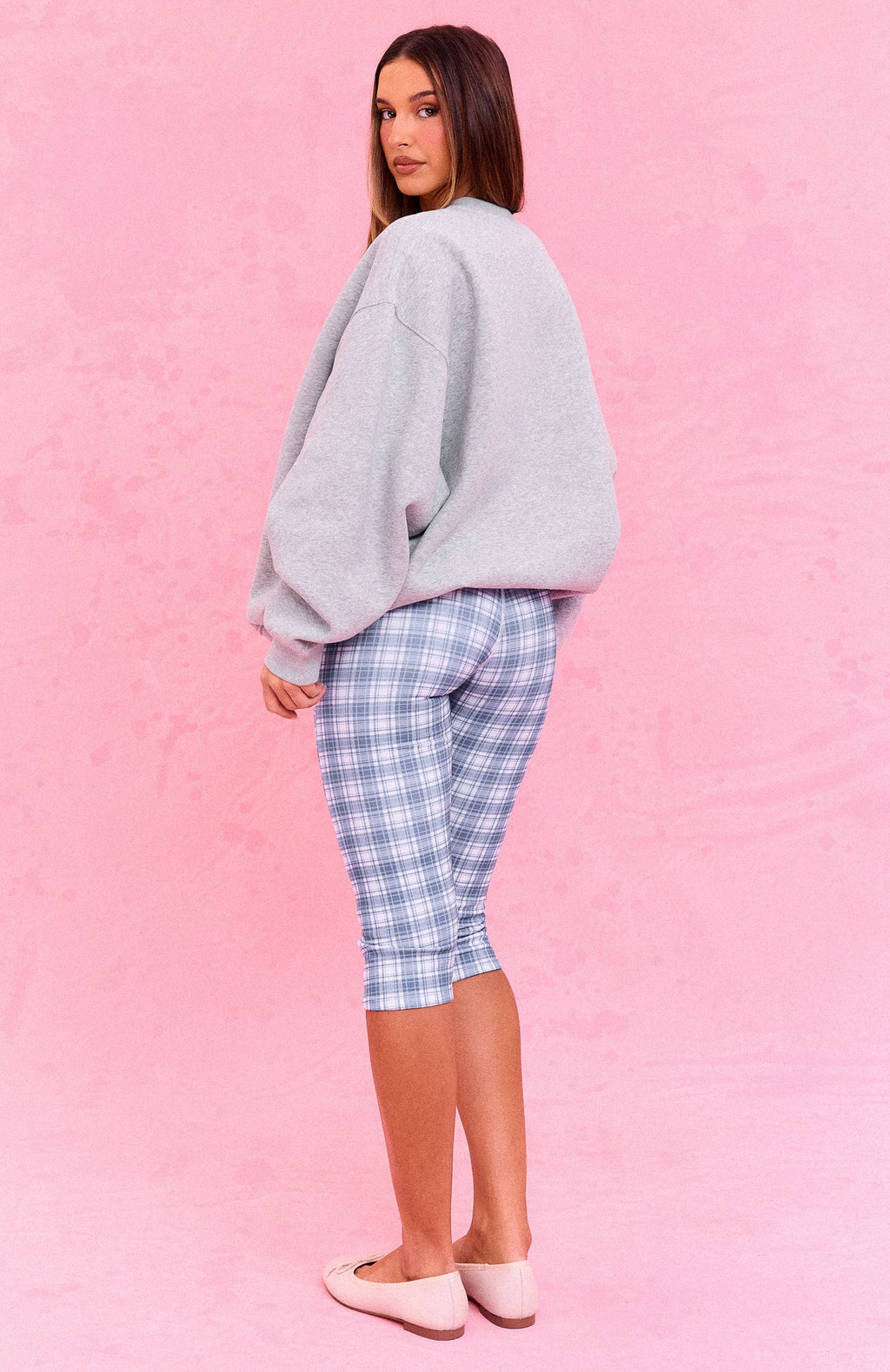 The Social Club Mirabelle Oversized Drop Shoulder Sweater Dark Grey Marle