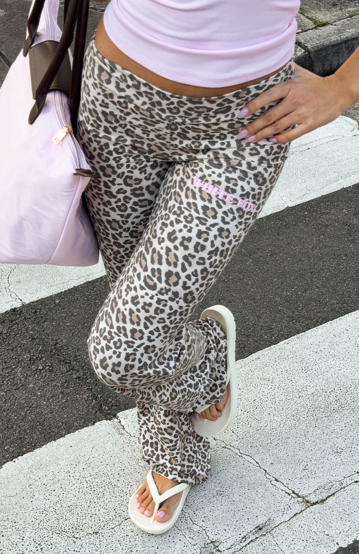 The Social Club Tanya Straight Leg Pants Leopard