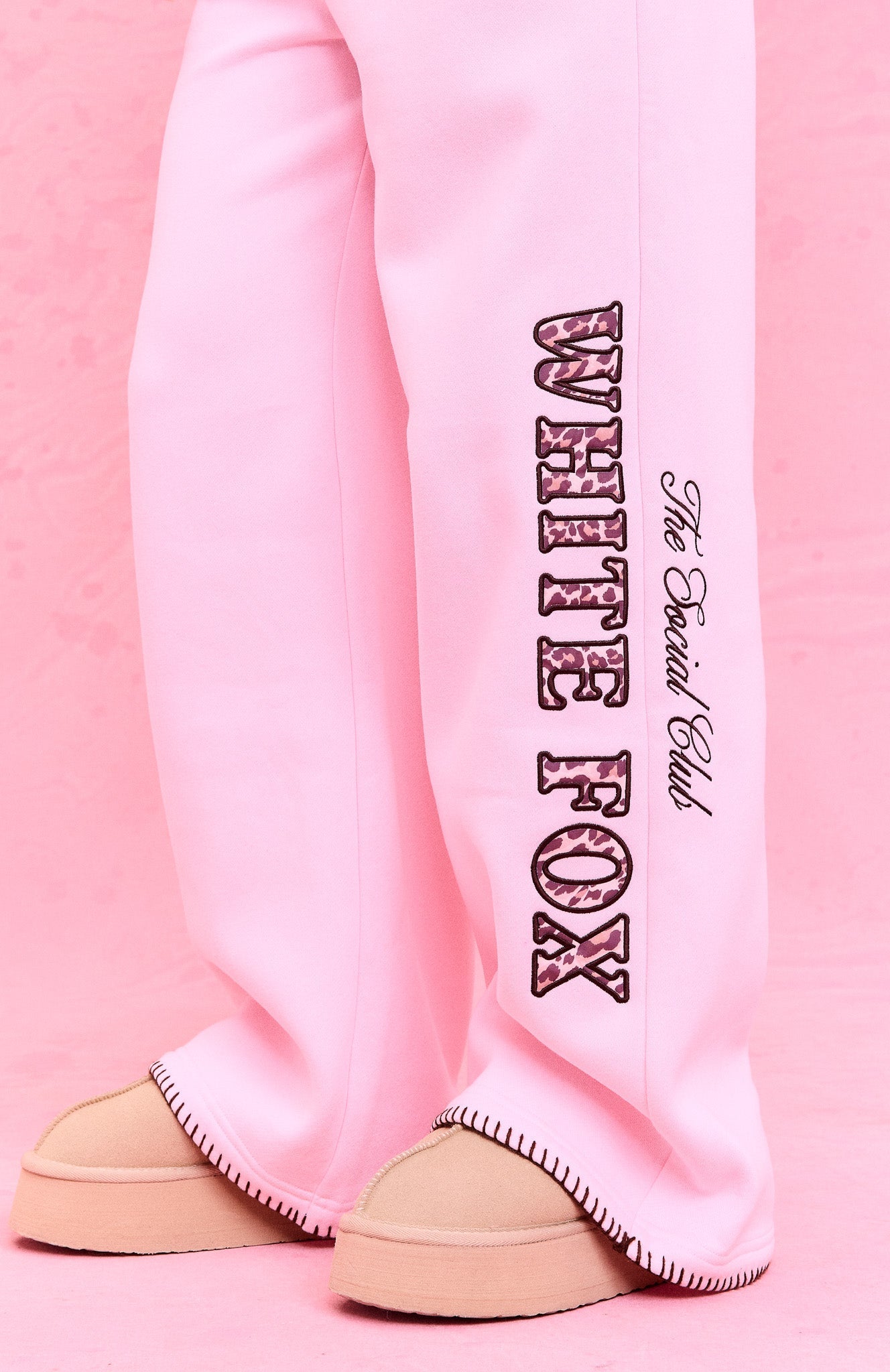 The Social Club Tanya Wide Leg Sweatpants Posy
