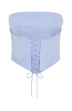 Dreamer's Anthem Strapless Bustier Cornflower Blue