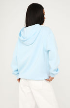 Sunkissed Bloom Oversized Hoodie Blue