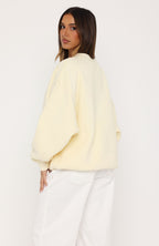 Major Upgrade Oversized Drop Shoulder Sweater Butter