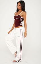 Breaking Your Heart Track Pants White