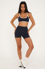 Keep Up High Waisted Shorts 4" Vintage Navy