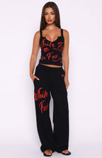 Never Fades Track Pants Black