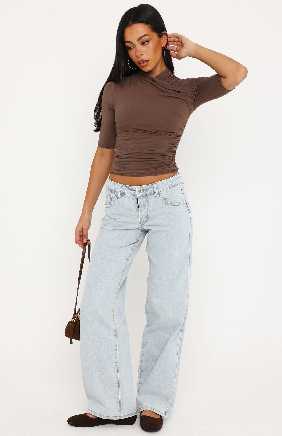 Chelsea Low Rise Straight Leg Jeans Glacier Blue Wash