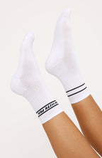 All Over It Socks White/Black