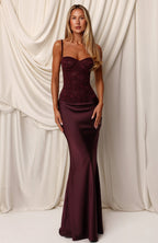All The Thrills Bustier Dark Cherry