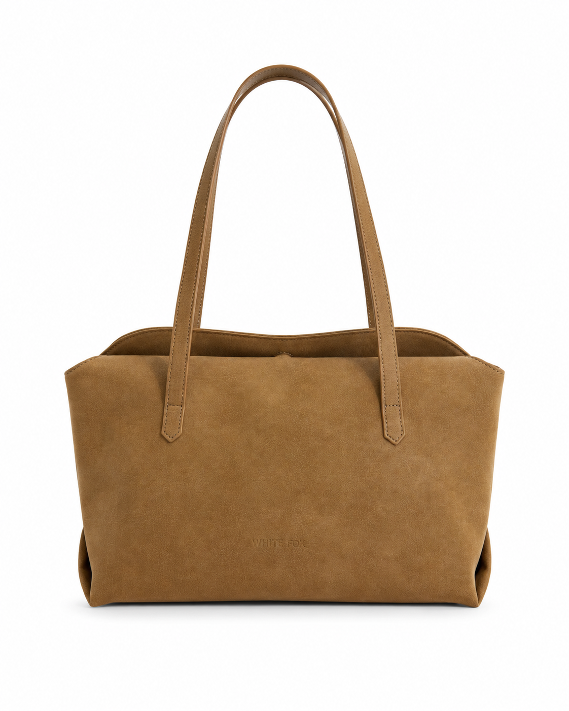 Annabella Shoulder Bag Sand Faux Suede