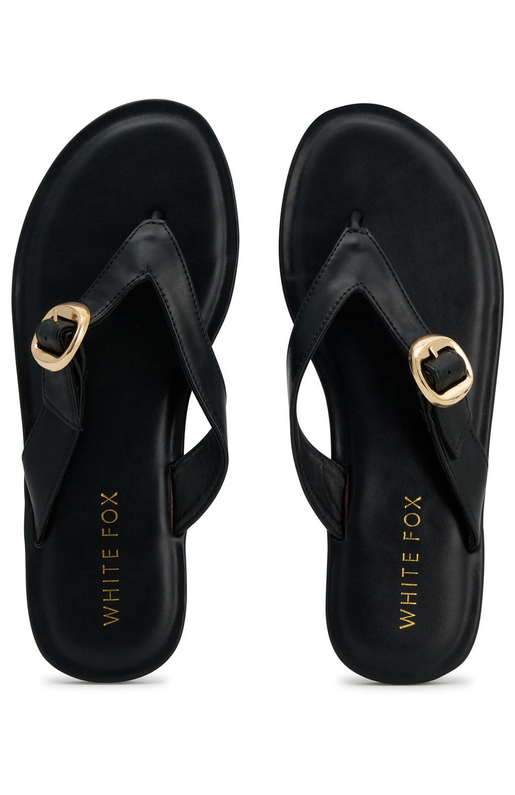 Tarrant Thong Sandals Black PU