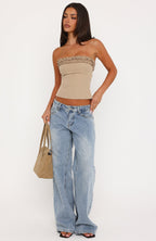 Baby Energy Strapless Bustier Beige