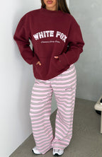 Be Good To Me Mock Neck Sweater Burgundy