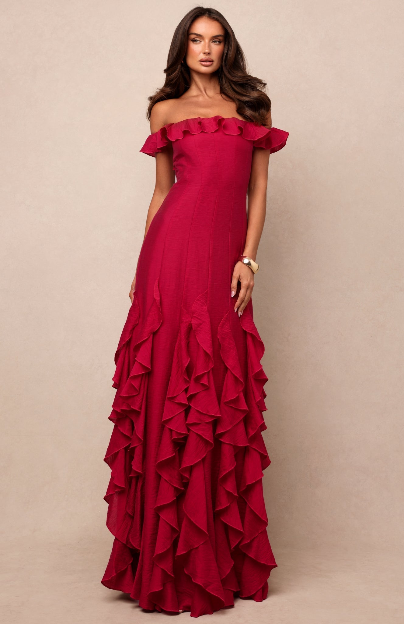 Beach Club Please Maxi Dress Fuchsia