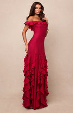Beach Club Please Maxi Dress Fuchsia