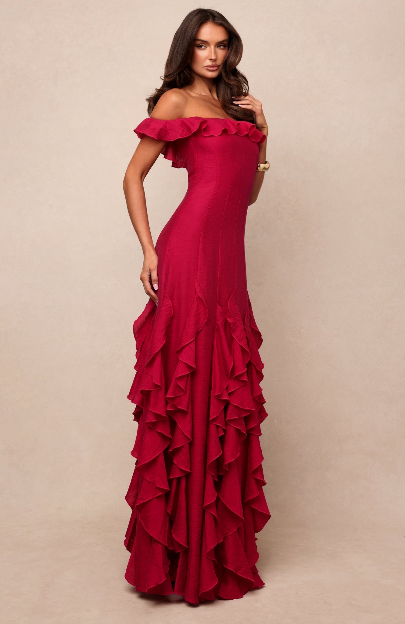 Beach Club Please Maxi Dress Fuchsia