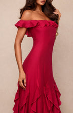 Beach Club Please Maxi Dress Fuchsia