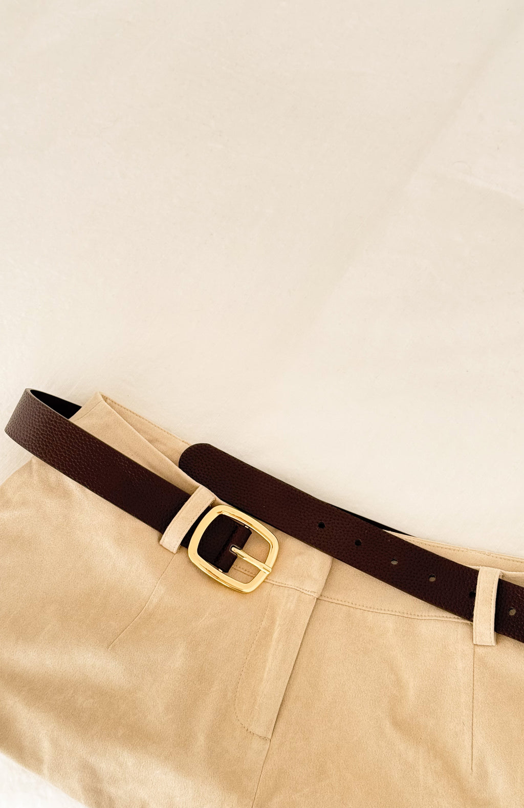 Bodhi Belt Chocolate Pebble Pu