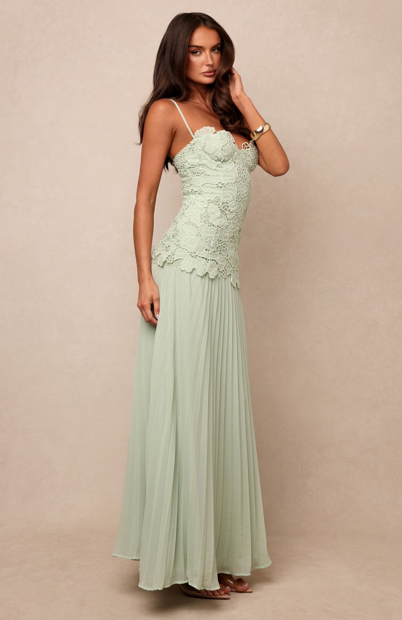 Borrowed Heart Maxi Dress Mint