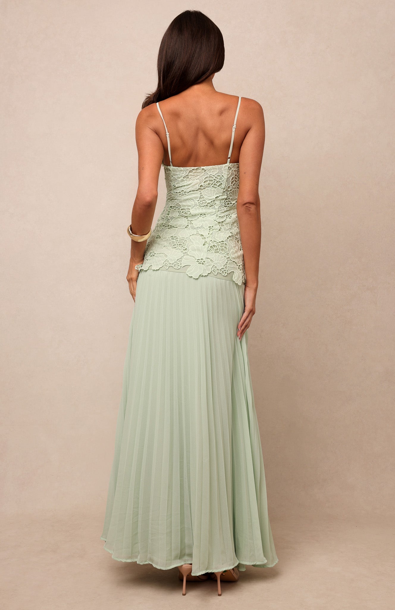 Borrowed Heart Maxi Dress Mint