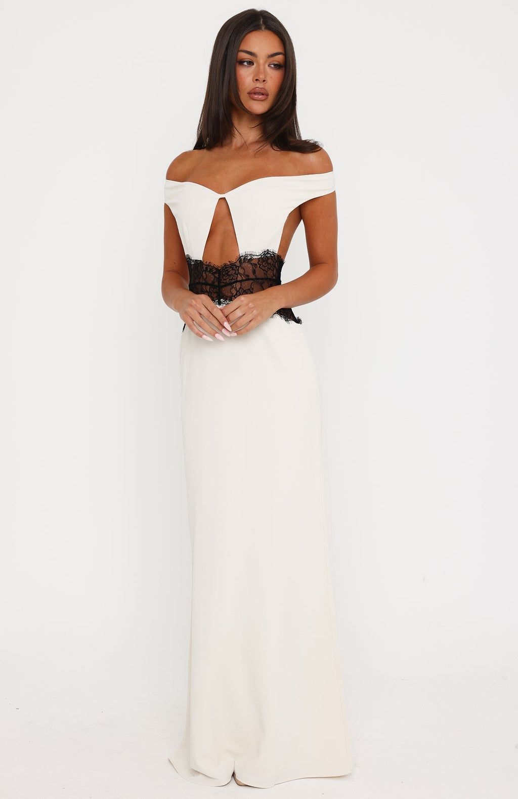 Breaking The Internet Maxi Dress Off White