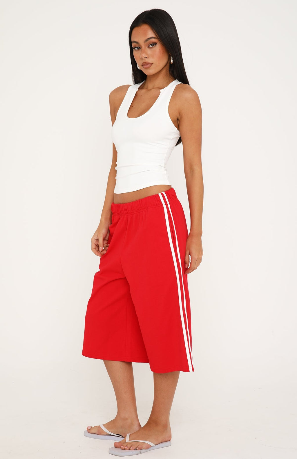 Call It Ours Relaxed Shorts Red