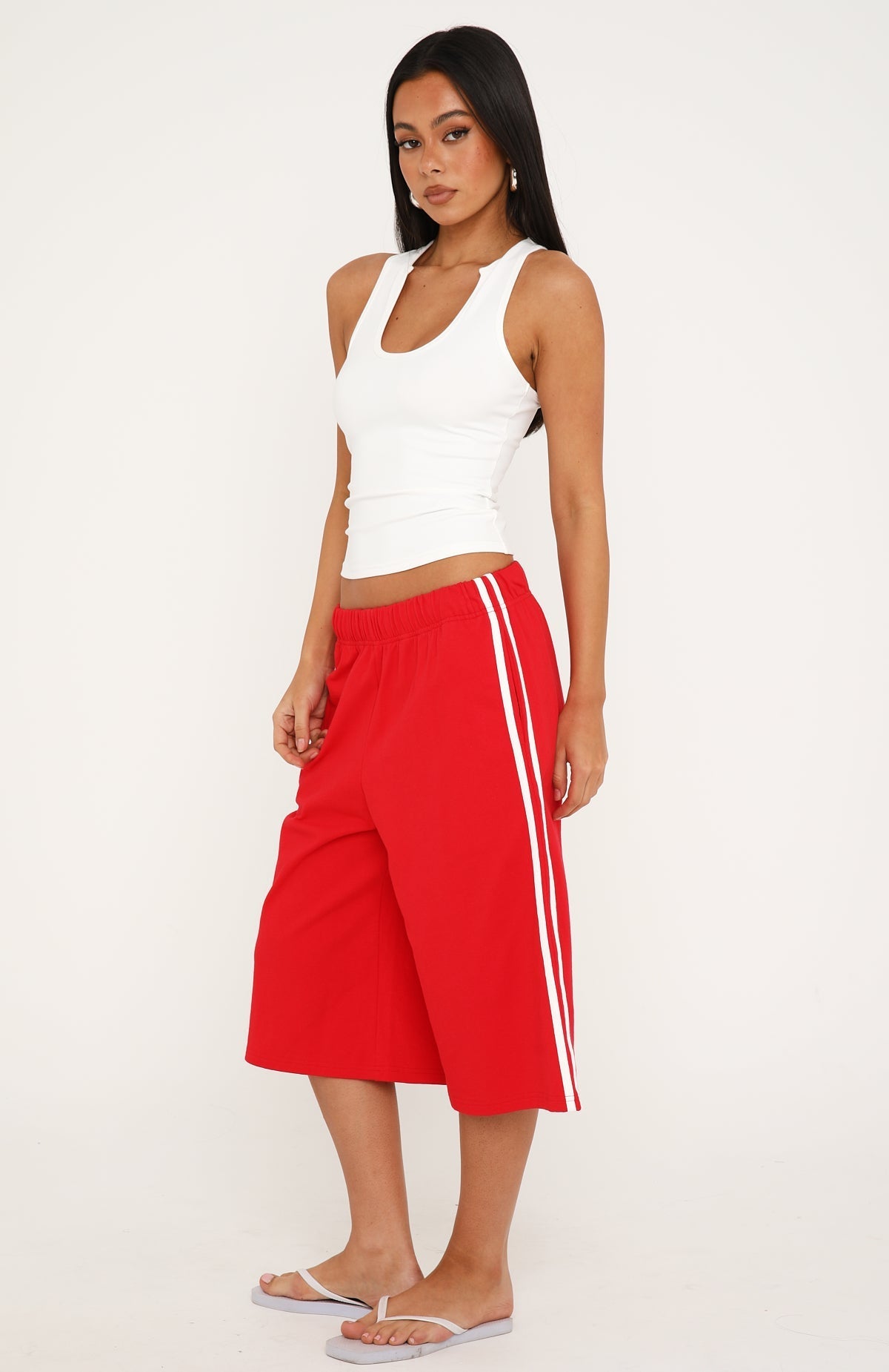 Call It Ours Relaxed Shorts Red