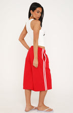 Call It Ours Relaxed Shorts Red