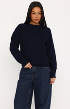Chrishelle Knit Sweater Navy