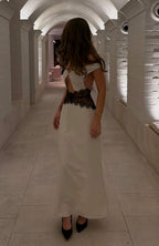 Breaking The Internet Maxi Dress Off White