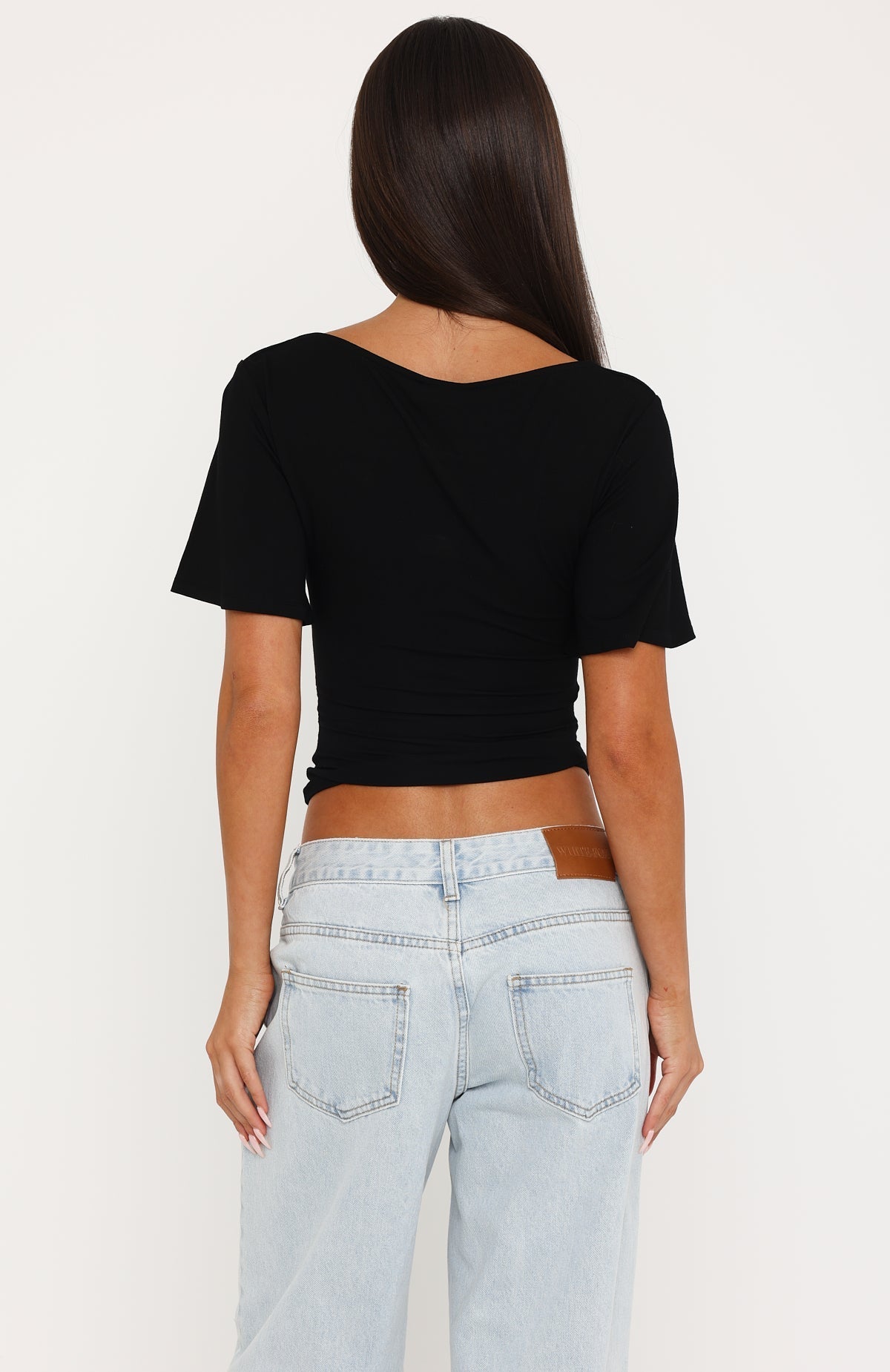 Cool Down Short Sleeve Top Black