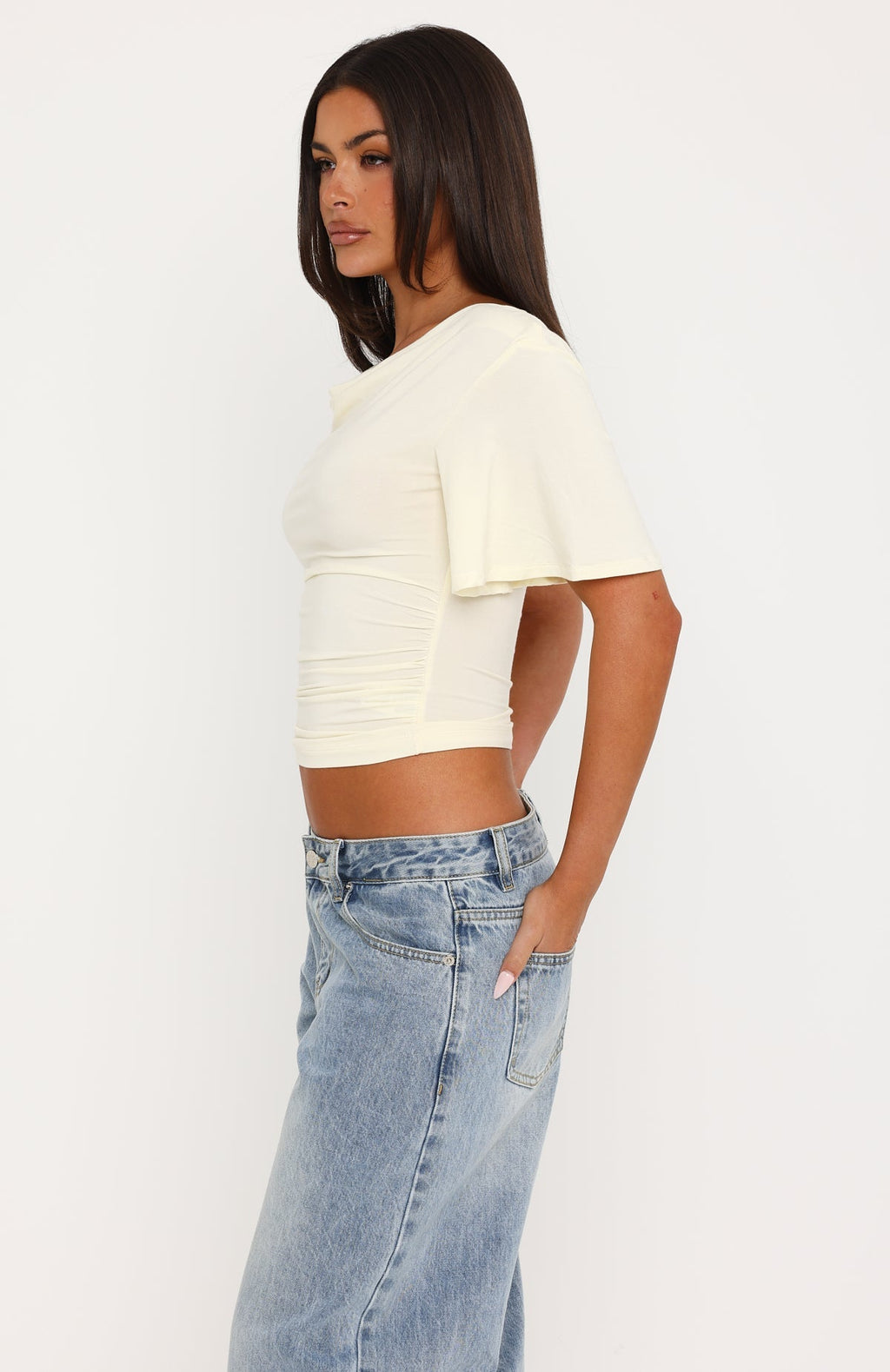 Cool Down Short Sleeve Top Butter