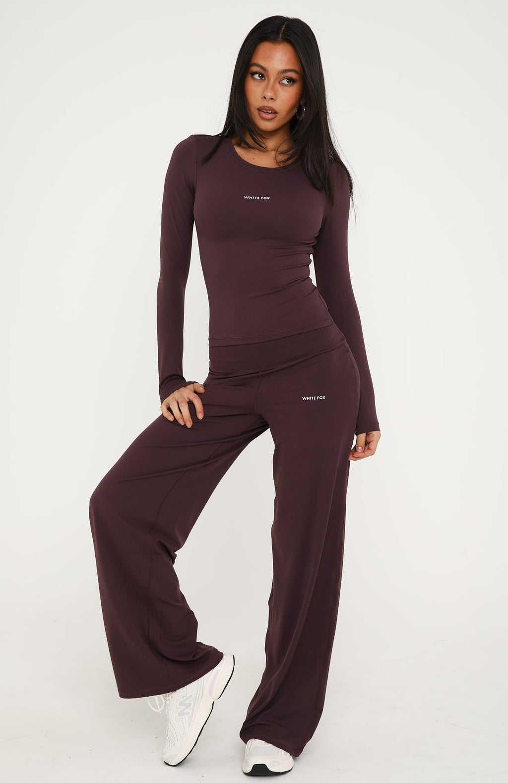 Core Strengths Long Sleeve Baby Tee Plum